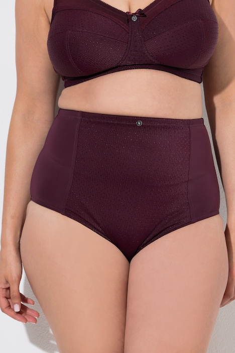 Miederhose, High Waist, Jacquard-Einsatz