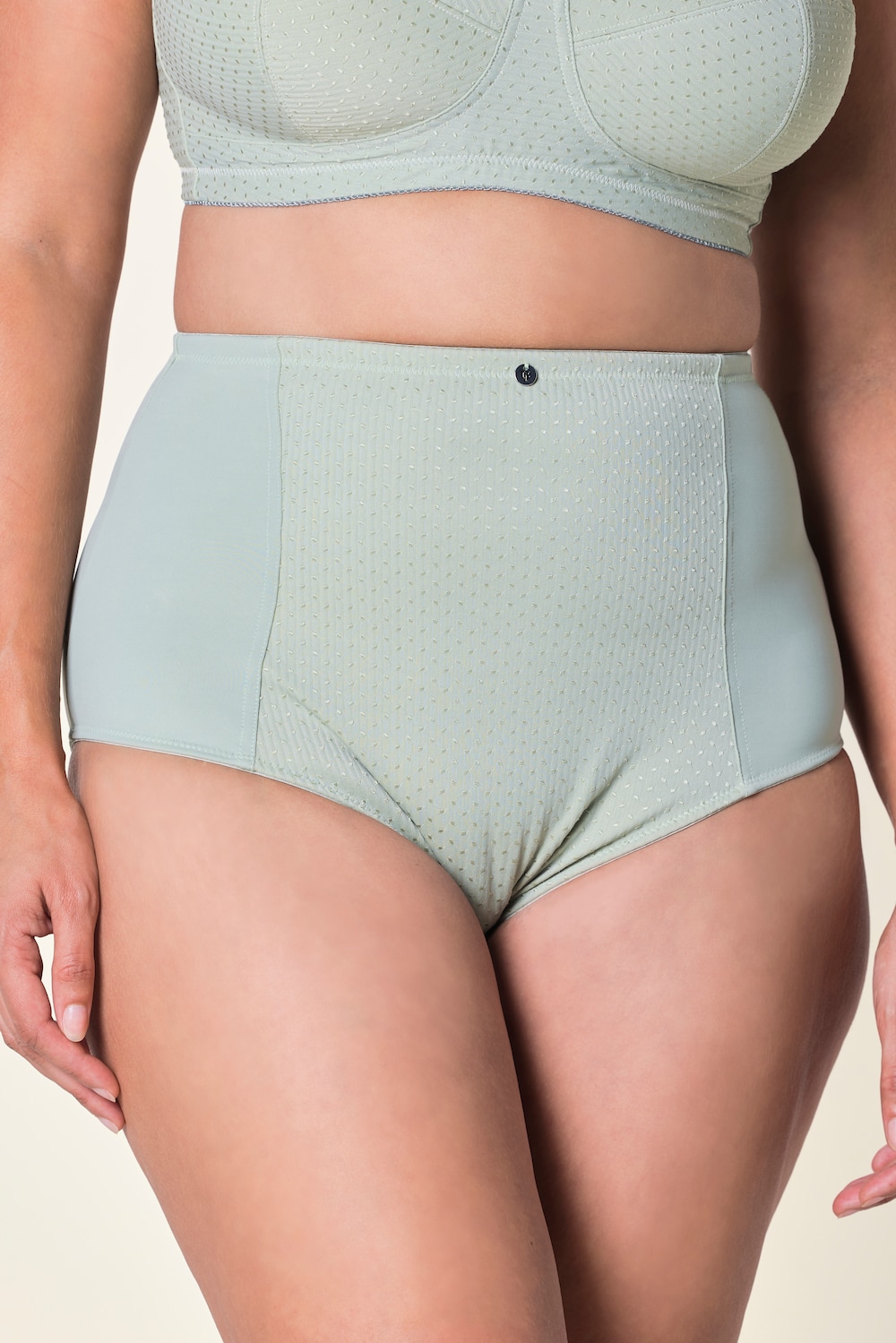 Miederhose, High Waist, Jacquard-Einsatz