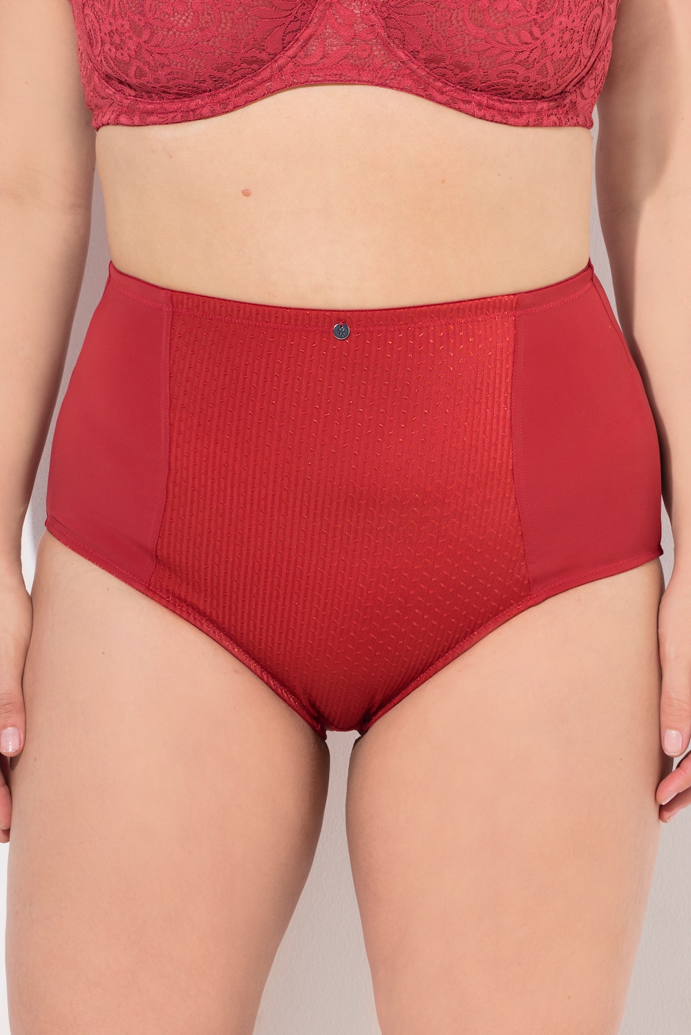 Große Größen Miederhose, Damen, rot, Größe: 42/44, Baumwolle/Synthetische Fasern/Elasthan, Ulla Popken