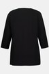 Shirt, Netzeinsatz, Pailletten, V-Ausschnitt, 3/4-Arm
