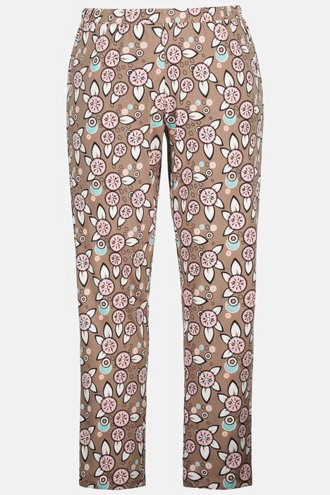 Floral Print Pajama Set with Satin Details