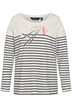 Tričko, pruhy, maják, Classic střih, kulatý výstřih, dlouhé rukávy