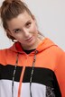 hoodiejack, colorblocking, capuchon, lange mouwen