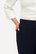 Pantalon de tailleur à jambe droite et large, taille élastique