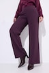 Triacetate Blend Wide Straight Leg Suit Pants