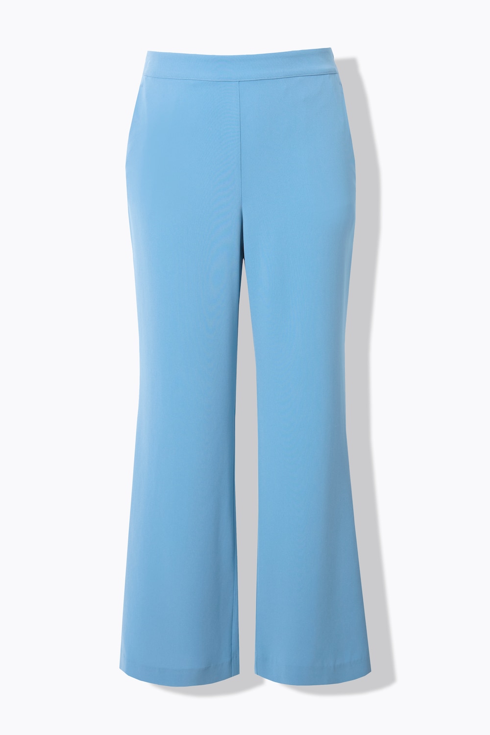 Stora storlekar Kostymbyxa med vida, Dam, blå, storlek: 50, Konstsilke/Polyester, Ulla Popken