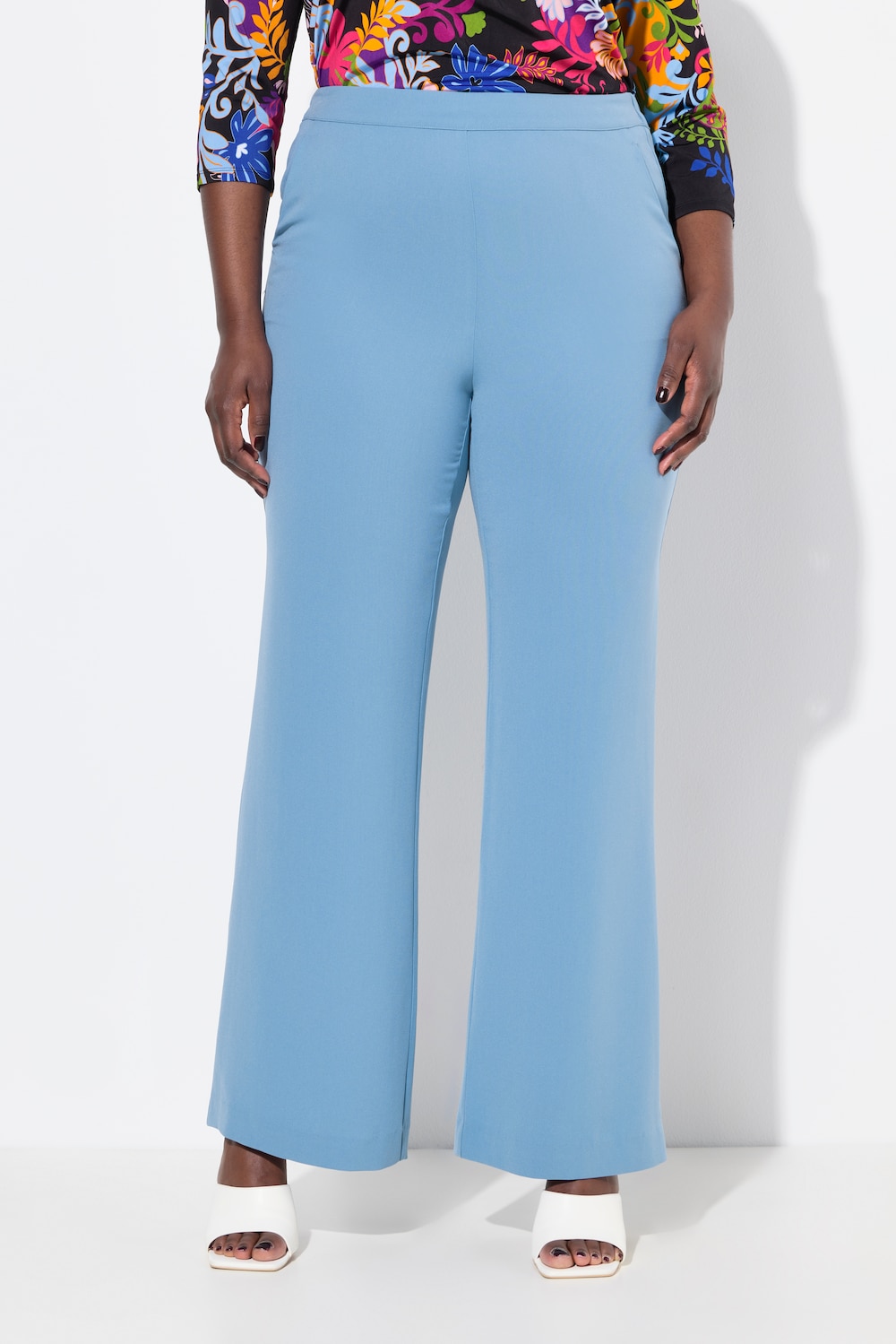 Große Größen Anzughose, Damen, blau, Größe: 54, Kunstseide/Polyester, Ulla Popken