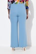 Pantalón de traje, pernera ancha y recta, cintura elástica