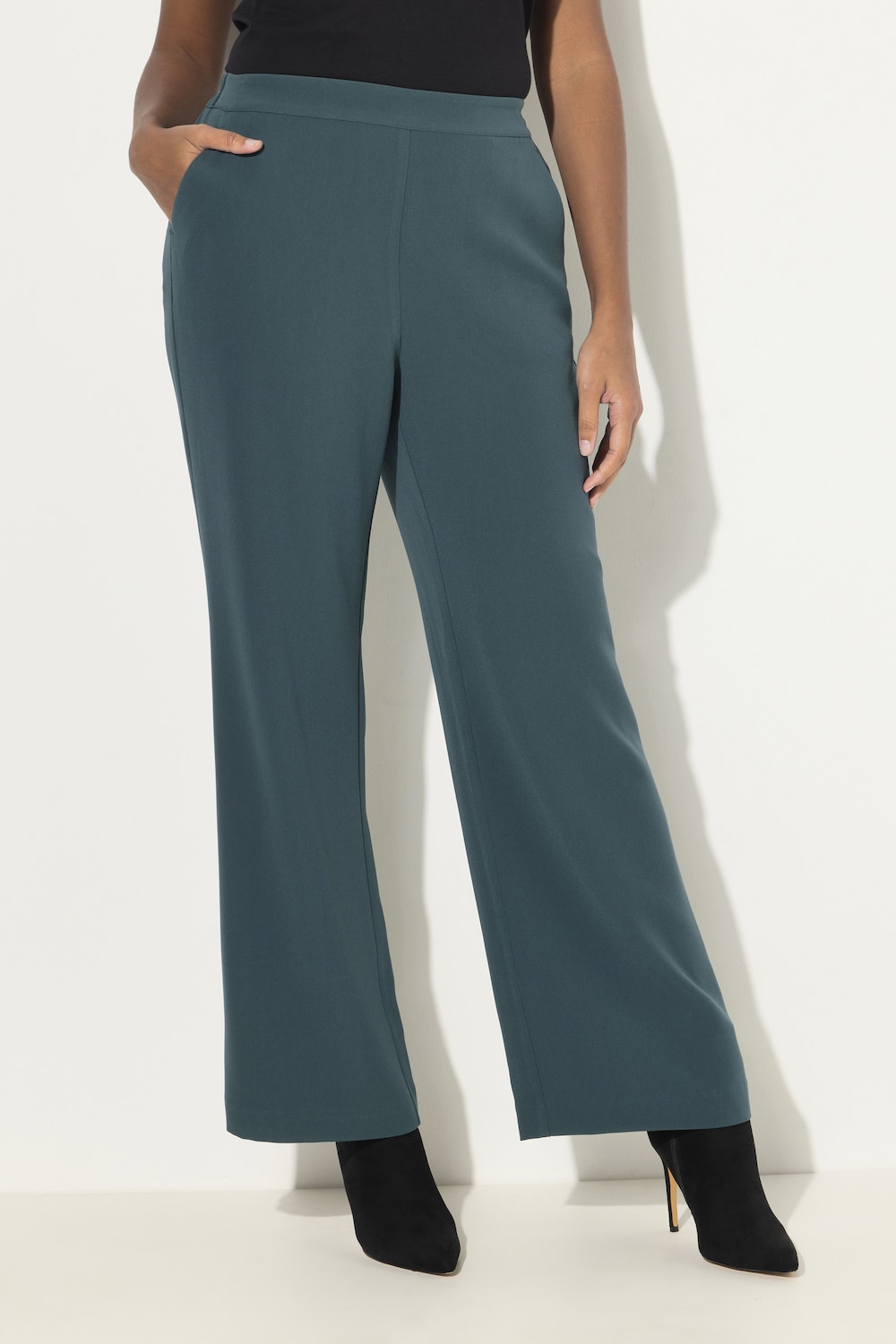 Große Größen Anzughose, Damen, türkis, Größe: 42, Kunstseide/Polyester, Ulla Popken