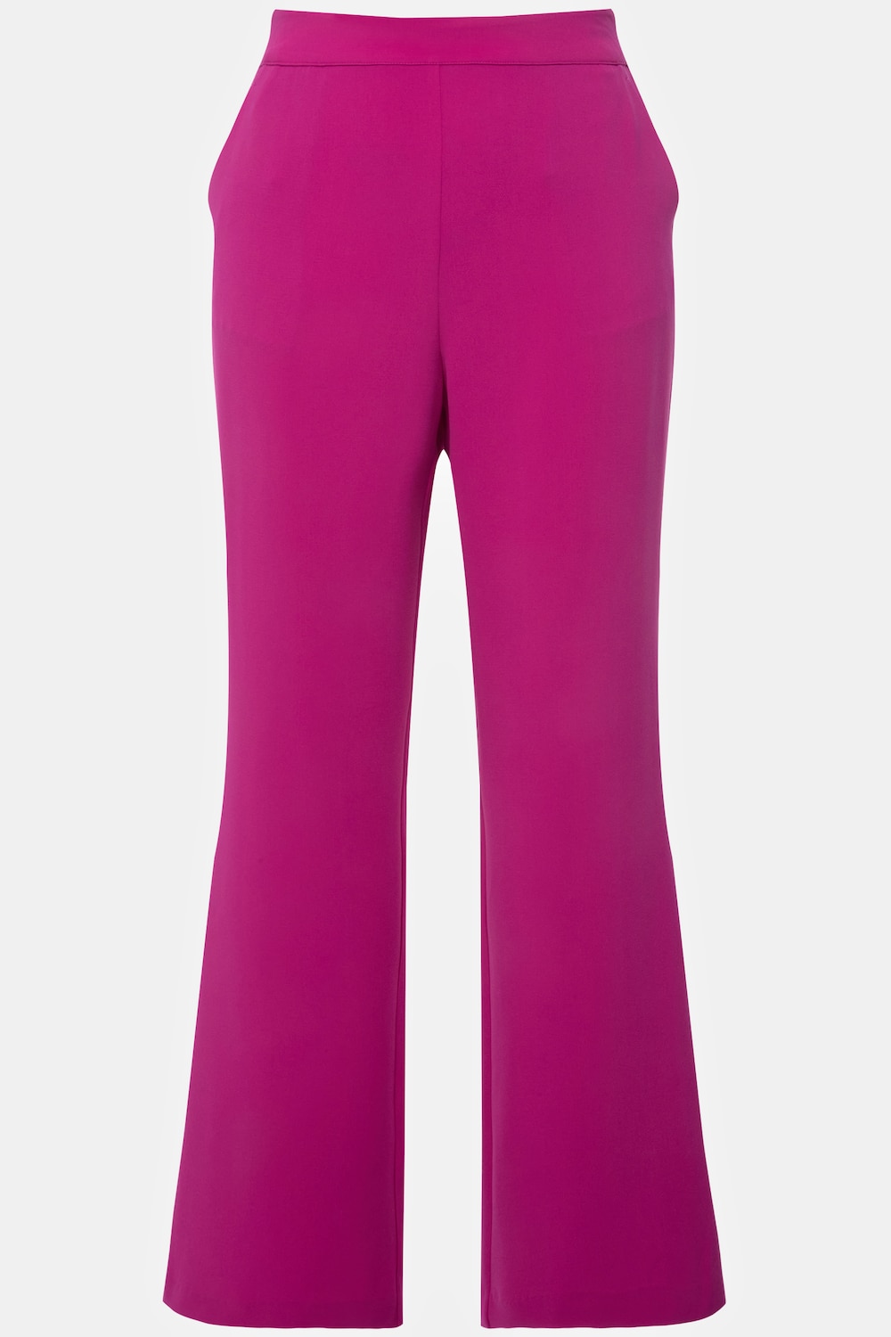 Stora storlekar Kostymbyxa med vida, Dam, rosa, storlek: 48, Konstsilke/Polyester, Ulla Popken