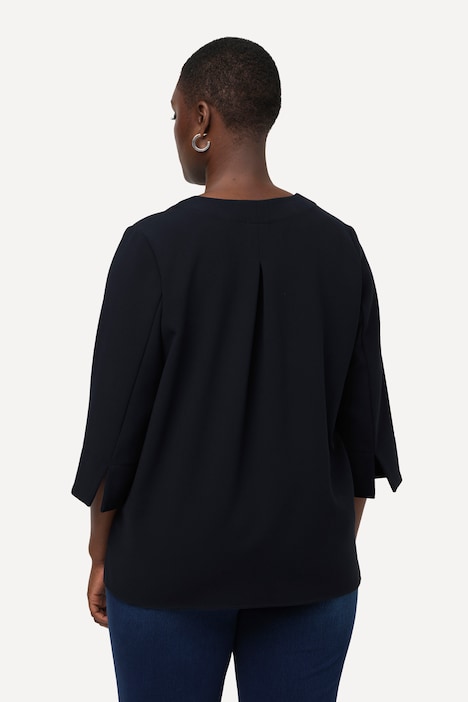 Inverted Pleat Front Hem Blouse | Tunics | Blouses