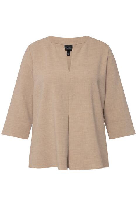 Tunika, sklady, kulatý výstřih, 3/4 rukávy