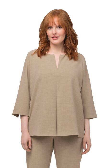 Tunika, sklady, kulatý výstřih, 3/4 rukávy