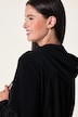 Bademantel, 2-Wege-Zipper, Kapuze, Frottee