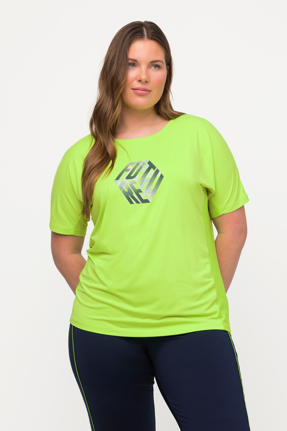 Grote Maten functioneel shirt, Dames, groen, Maat: 62/64, Polyester/Elastaan, Ulla Popken