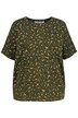 Tričko, oversize, barevný leopardí vzor, kulatý výstřih, krátké rukávy