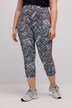 Sportowe leginsy 3/4, marmurkowe, zasuwana kieszeń, materiał z recyklingu