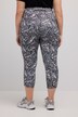 Sportowe leginsy 3/4, marmurkowe, zasuwana kieszeń, materiał z recyklingu