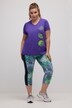 3/4-Leggings, maritimer Druck, Seitentaschen, recycelt