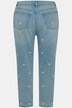 Momjeans, blombroderi, 5-pocketmodell