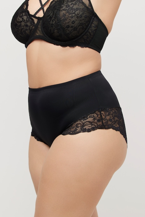 Ultra Soft Monochromatic Boyshort Lace Bra Panty Set