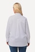 Overhemdblouse, letters, overhemdkraag, lange mouwen