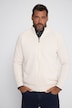 Cardigan en maille texturée à col montant