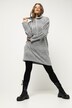Hoodie-Kleid, oversized, Karo, Kapuze, Langarm