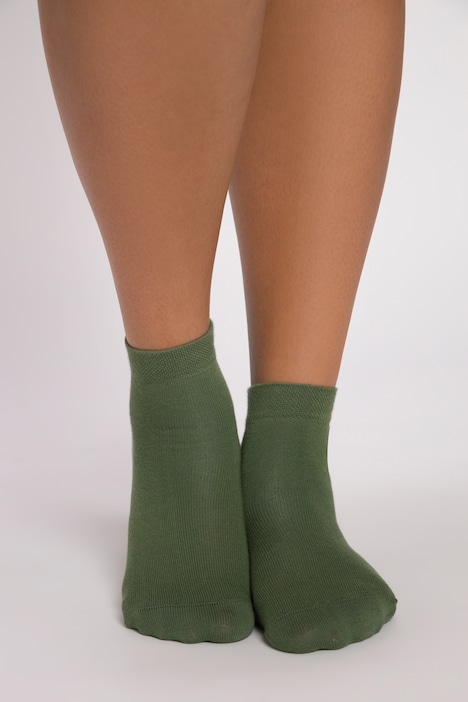 chaussettes femme a paillettes tige courte (lot de 3 paires) vert  chaussettes
