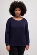 Boat Neck Super Soft Cotton Blend Stretch Sweatshirt