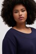 Boat Neck Super Soft Cotton Blend Stretch Sweatshirt
