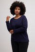 Boat Neck Super Soft Cotton Blend Stretch Sweatshirt
