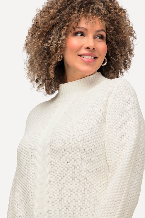 Center Cable Mock Turtleneck Sweater | Sweater | Sweaters