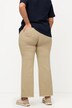 Jean coloré Mary, bord effiloché, jambes larges, coton bio