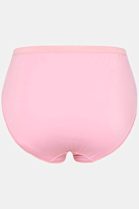 Microfiber and Lace Hiphugger Panty - Flamingo pink