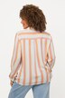 Striped Color Gradient Button Down Blouse