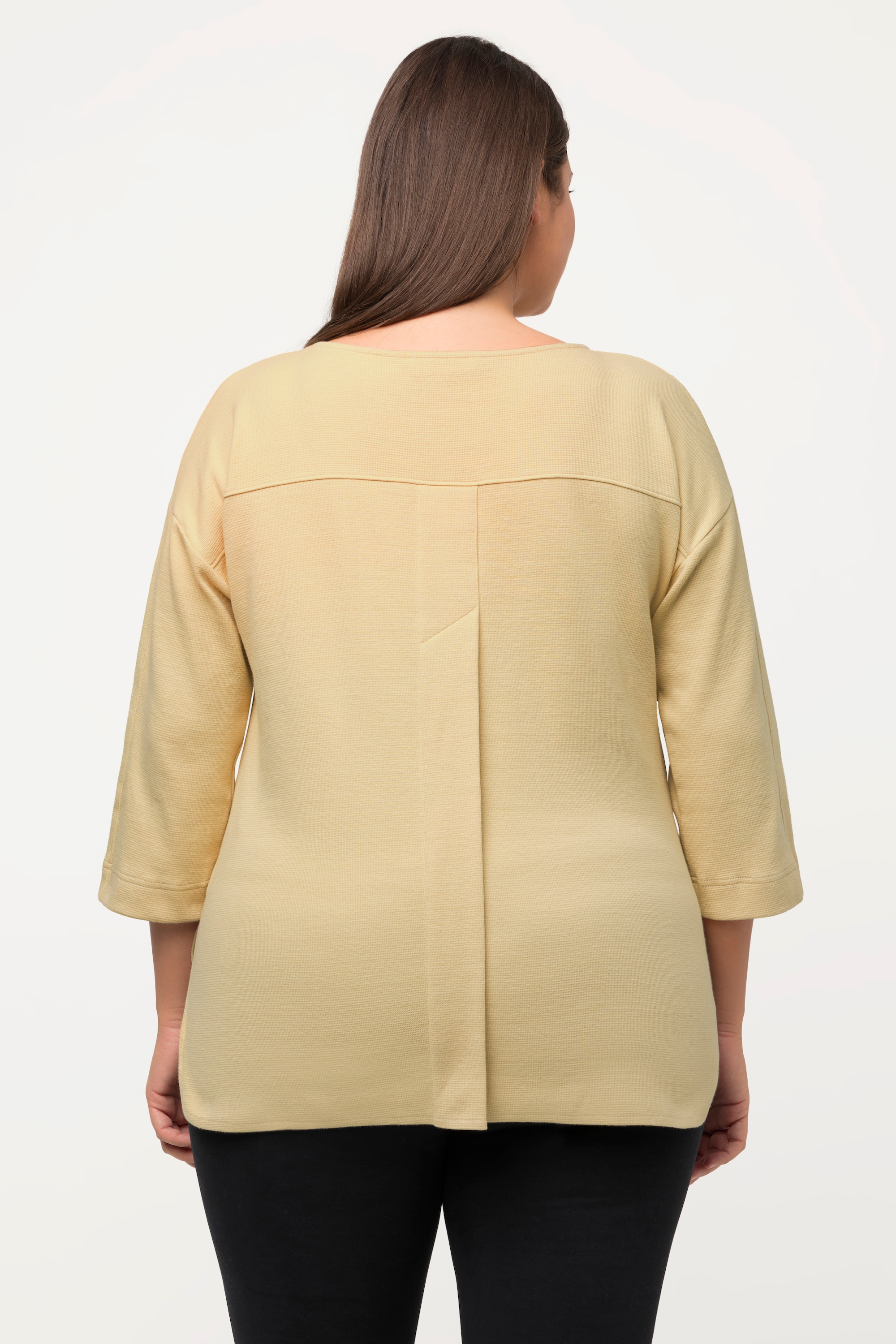 Ulla Popken Damen große Größen Shirt U Boot Ausschnitt 3 4 Arm