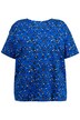 Tričko, oversize, barevný leopardí potisk, kulatý výstřih, krátké rukávy