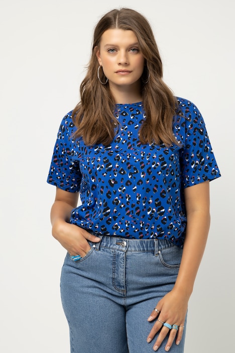 Color Leopard Print Tee