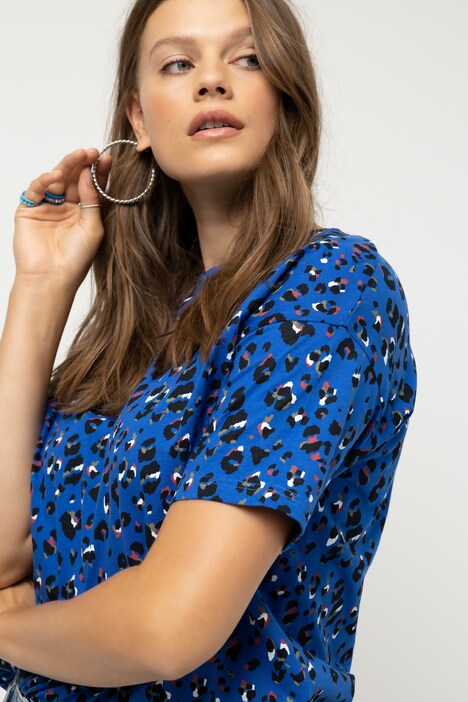 Color Leopard Print Tee