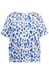 Tričko, oversize, kulatý výstřih, krátké rukávy, leopardí potisk