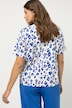 T-shirt, oversize, rund hals, korte ærmer, leo print