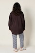 Hemdbluse, oversized, Hemdkragen, Langarm