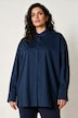 Hemdbluse, oversized, Hemdkragen, Langarm