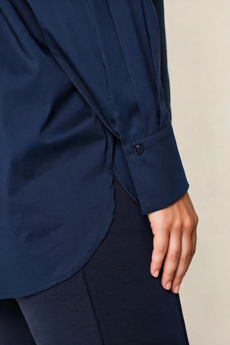 Hemdbluse, oversized, Hemdkragen, Langarm