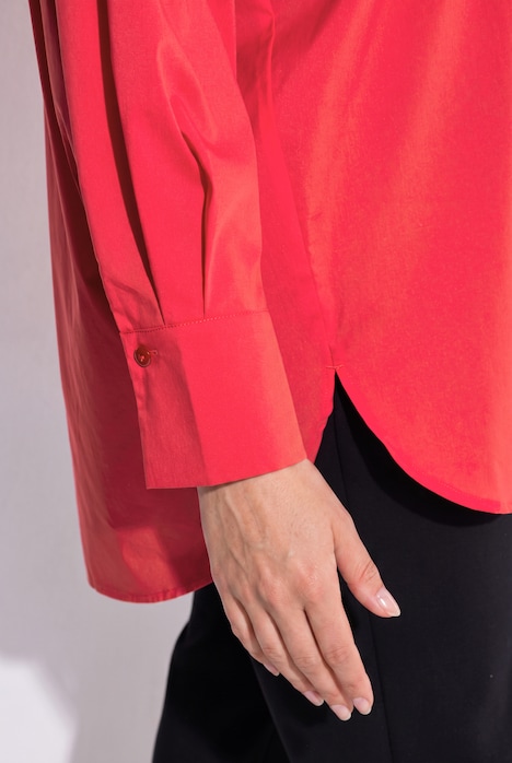 Overhemdblouse, oversized, lange mouw