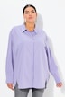 Hemdbluse, oversized, Langarm