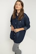 Jeanshemd, oversized, Hemdkragen, Langarm