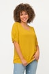 T-shirt, nœuds fantaisie, classique, col en V, manches mi-longues