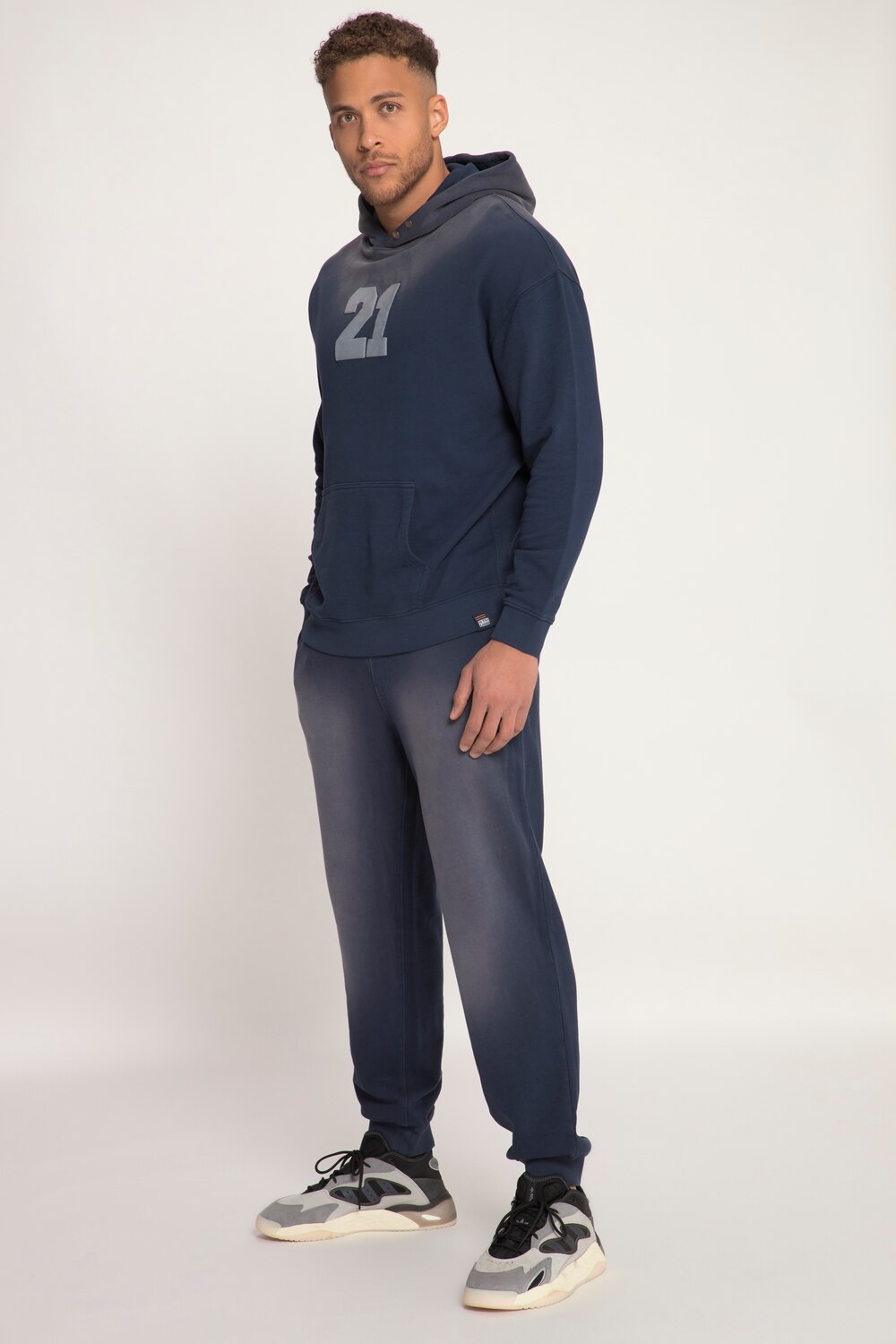 Grote Maten STHUGE joggingbroekmale, blauw, Maat: XL, Katoen, STHUGE